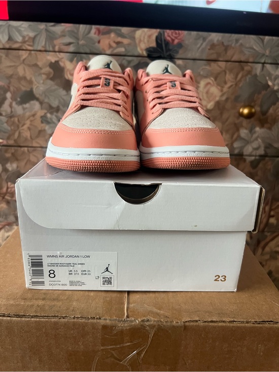 Jordan Shoes - Jordan 1 women’s 8 Low Top Sneakers - Peach/Pale Pink/White- limited